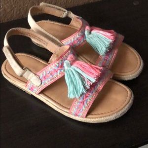 🍀Girls Textile Sandals